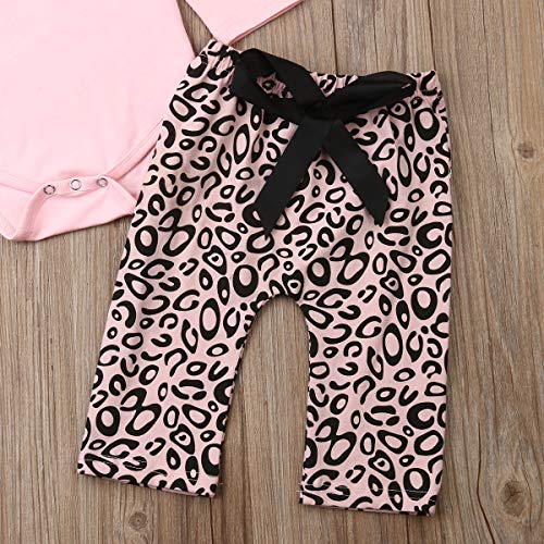 Geagodelia Babykleidung Set Baby Mädchen Langarm Body Strampler + Leopard Hose + Stirnband Neugeborene Kleinkinder Warme Babyset Kleidung - Image 6