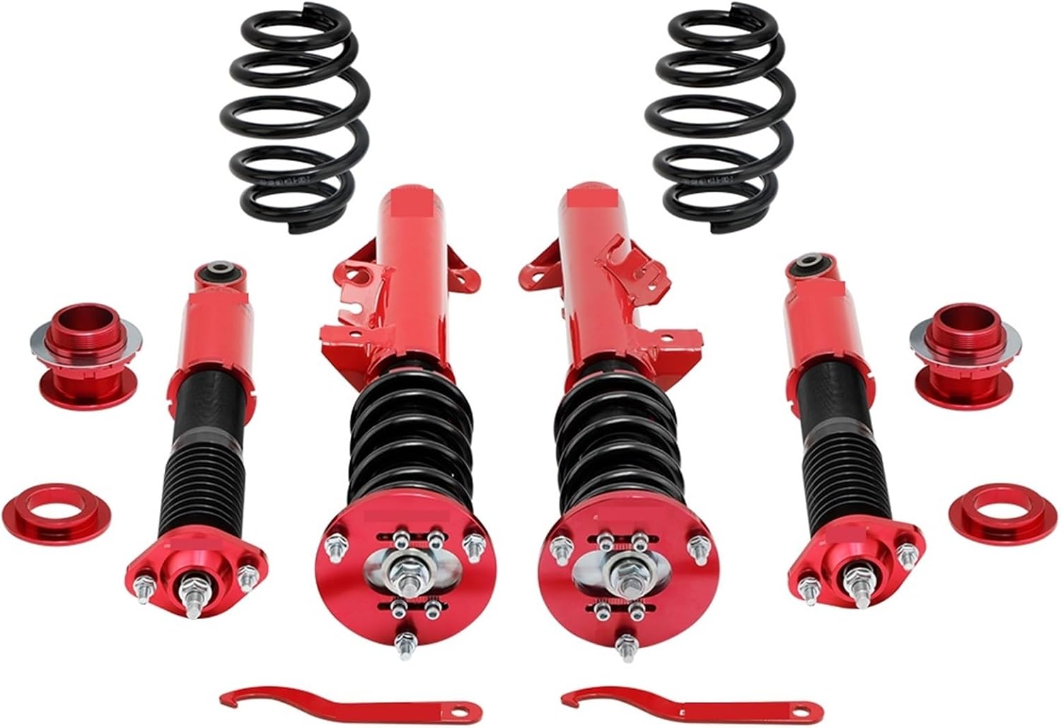 Coilovers Shock Springs Kit Compatible For BMW E36 3 Series 316 318 323 325 328 Adj. Height Coilover Shock Absorber Coil Spring Shock Strut