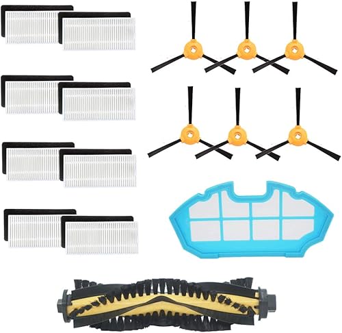 BBT BAMBOOST Piezas de repuesto compatibles con EcoVacs Deebot 500, N79, N79S, N79W, N79SE Robotics Kit de aspiradora (paquete de 16)