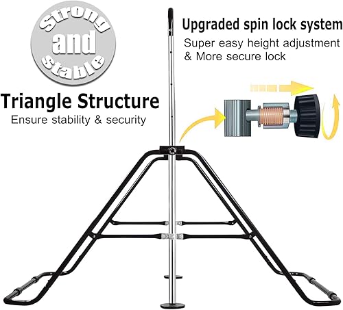 Miniatura 5 de UMIKOOL DIRECT Expandable Gymnastics Bars with Ring, Adjustable Height Gymnastic Horizontal Bars, Gym Junior Training Bar Children Folding Training