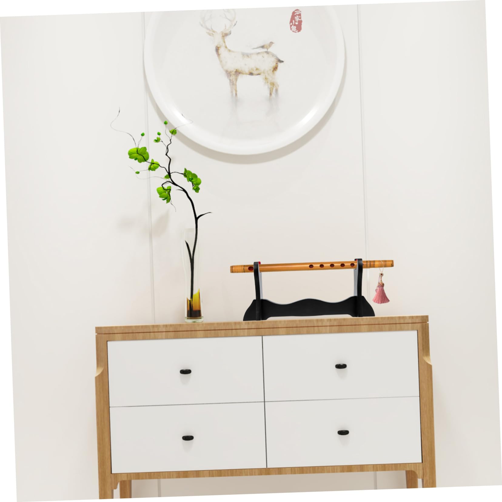 ibasenice Flute Display Stand Stands Flute Show Stand Stand Holder Stand Storage Collection Holder Organizer Flute Holder Display Holder for Black