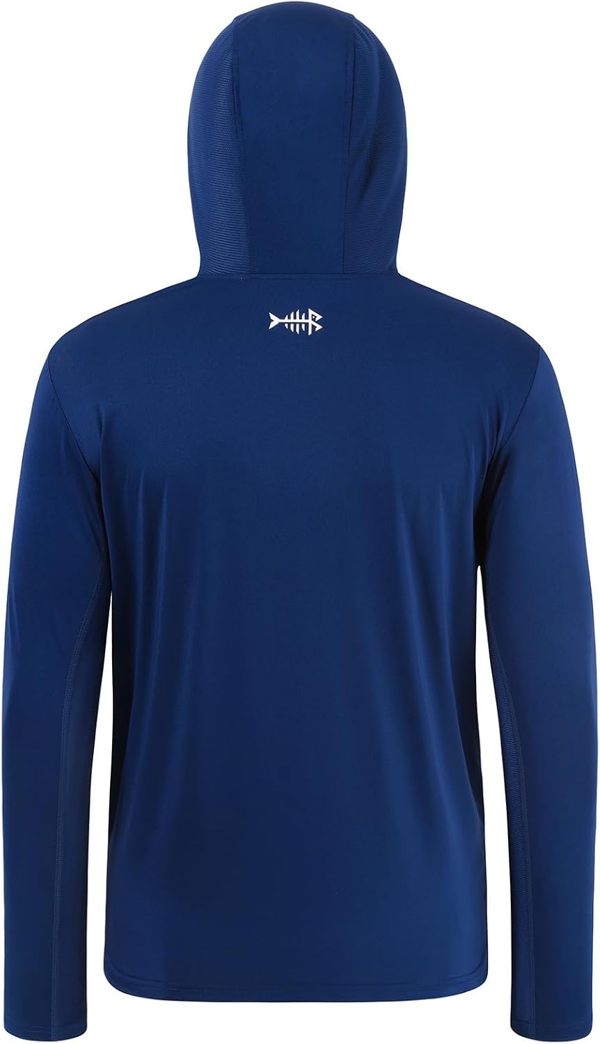 BASSDASH Men’s UPF 50+ Fishing Hoodie Shirts with Chest Pocket Lightweight UV Sun Protection Long Sleeve Hiking Sports FS34M - Image 2