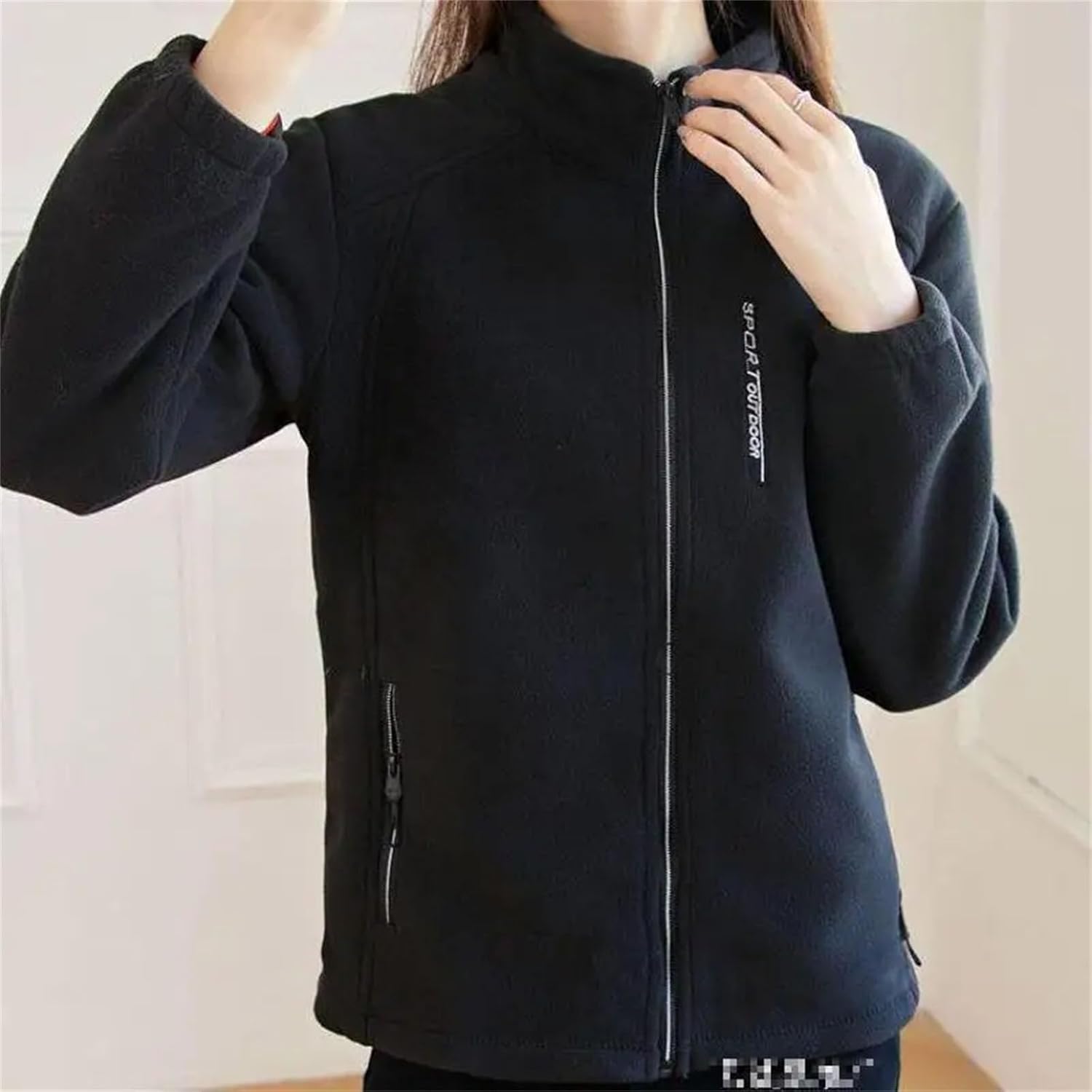 New Clothes Coat Slim Women Sweatshirt Embroidery Letter Sport Tops Liner Fleece Lined