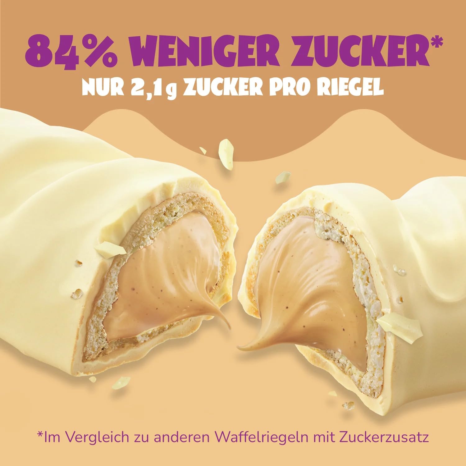 Ahead Cream-Filled Wafer Bar Mixbox 12 x 30g | Knusprige Waffel mit Cremefüllung, Schokolade ohne Zuckerzusatz | 2,4 g Zucker pro Riegel mit 3 Sorten: Crazy Hazel | White Crazy Hazel | Crazy Pistachio