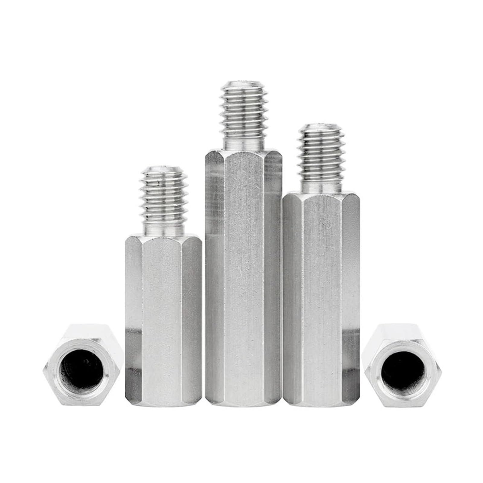 Abstandshalter und Säulen, Edelstahl-Sechskant-Abstandshalterschraube, männlich zu weiblich, M3, 20 Stück, verschiedene Größen(50mm,M3x L plus4 (20pcs))