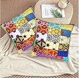 Chenfly Throw Pillow Covers Boho Mandala Decorative Couch Throw Cover Bohemian...