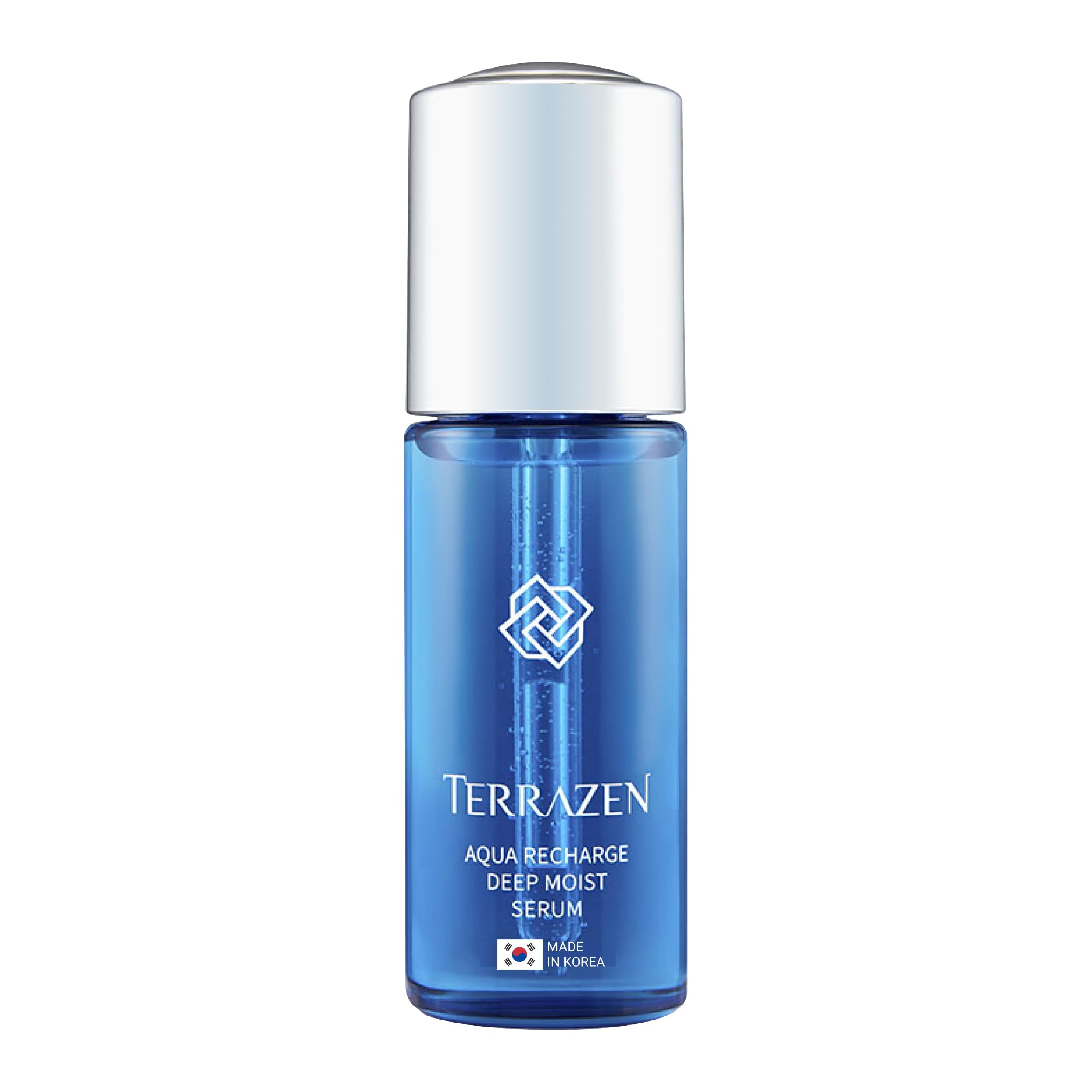 Terrazen Aqua Korean Recharge Deep Moist Serum, 1.85 fl oz / 55ml - Face Serum, K Beauty, Biotics Intensive Serum, +8 Hyaluronic Acid for Radiance and Smooth texture