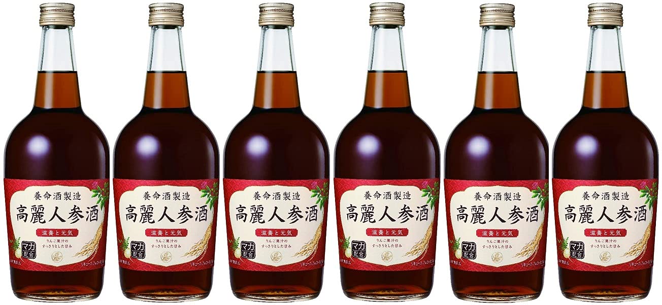 Amazon.co.jp: 養命酒製造 高麗人参酒 [ リキュール 700ml ×6本