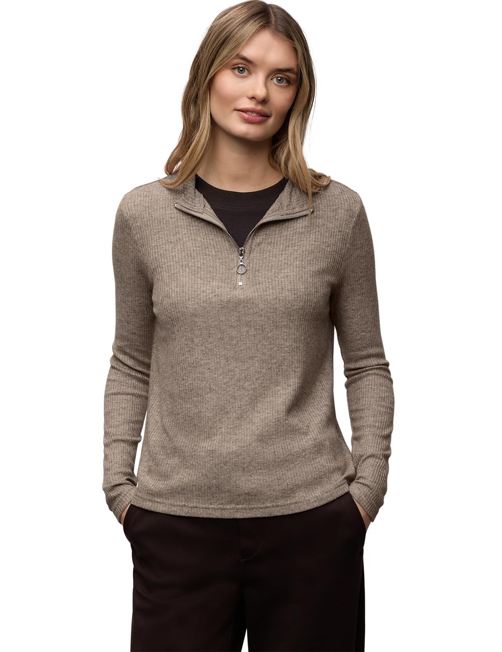 Street One Damen Damen Shirt mit Rippstruktur Shirt mit Rippstruktur (1er Pack)