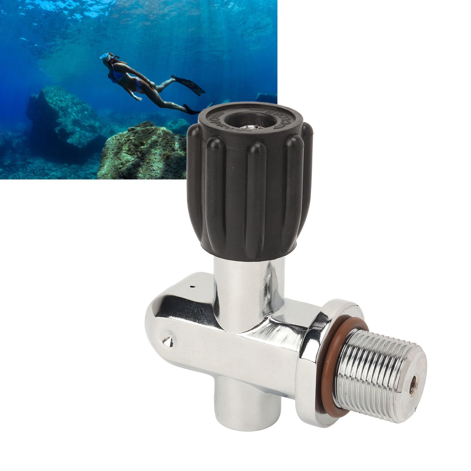 Válvula de Cilindro B de Buceo B de Alto Rendimiento G3/4 con -s de Conexión Dual DIN/Yoke
