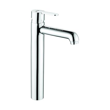 LIPKA Fusion Single Lever/Handle Tall Body Basin Mixer Hot & Cold Faucet/Tap for Wash Basins with Chrome Finish