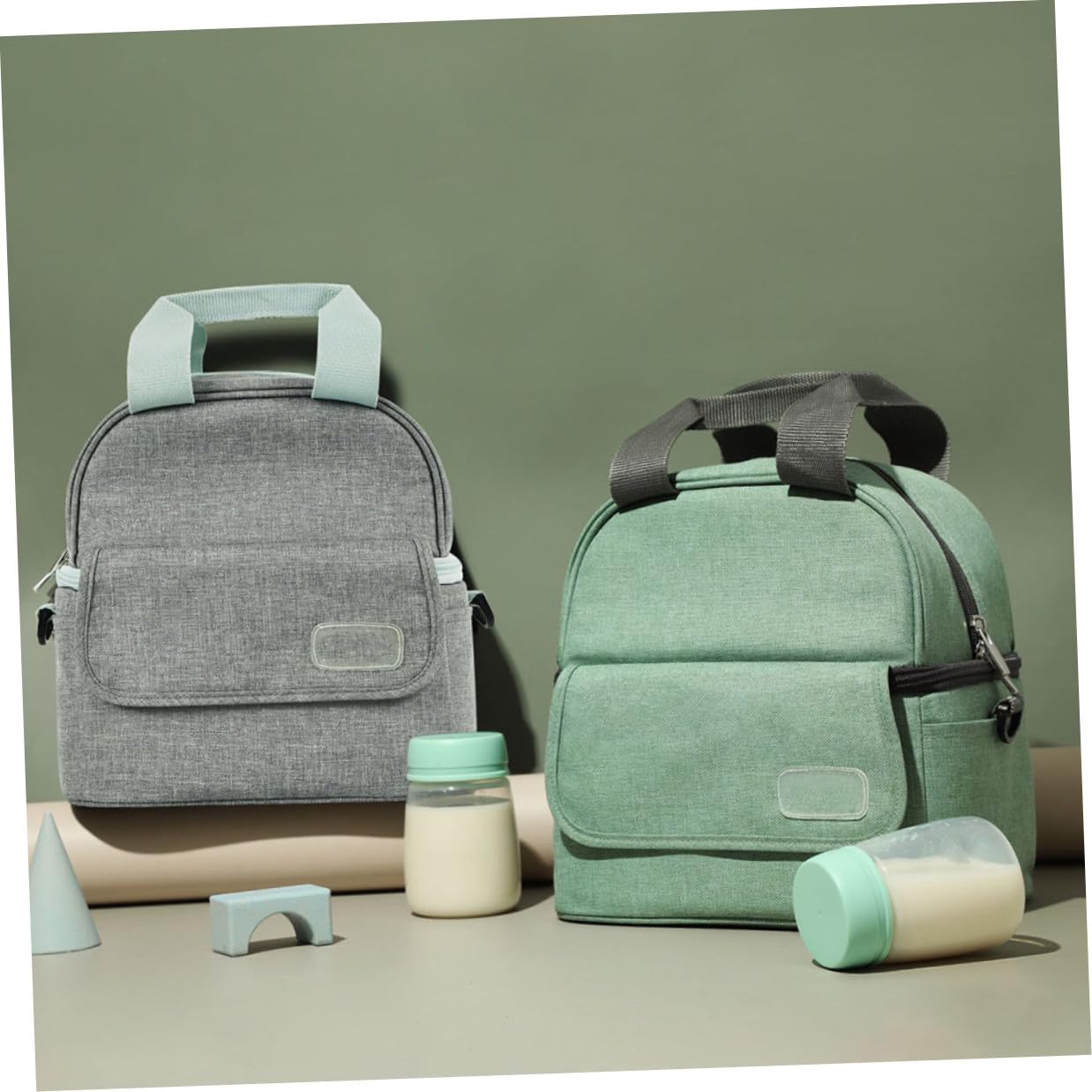 Bolsa para Mantener la Leche Materna de Doble Capa Verde