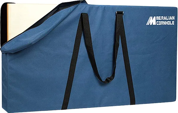 MERALIAN Padded Cornhole Carrying Case | Store & Transport Cornhole Board, Heavy Duty Board Carrying Bag with Adjustable Shoulder Strap