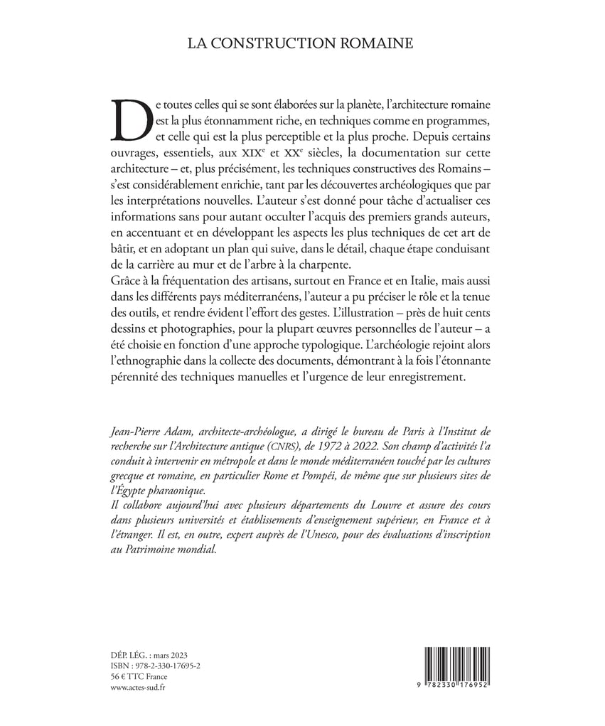 La construction romaine: 8e édition