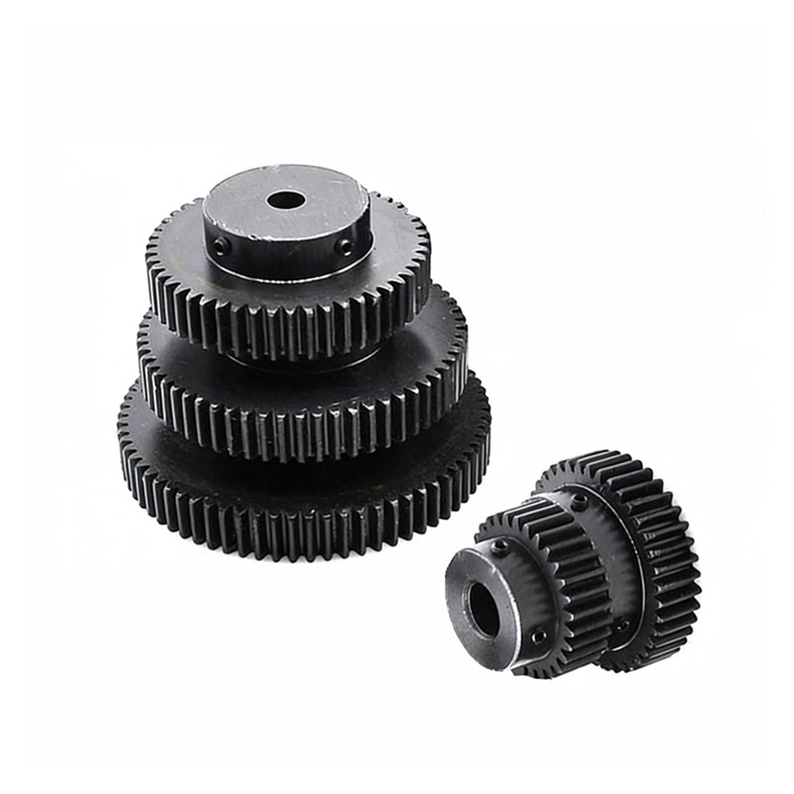 Crémaillère linéaire droite en acier, Pignon d'engrenage droit 1.5 Mod 12T-35T alésage 5/6/8mm étape 15-40mm 45 acier au carbone haute trempe(35 Teeth(Bore 8mm))