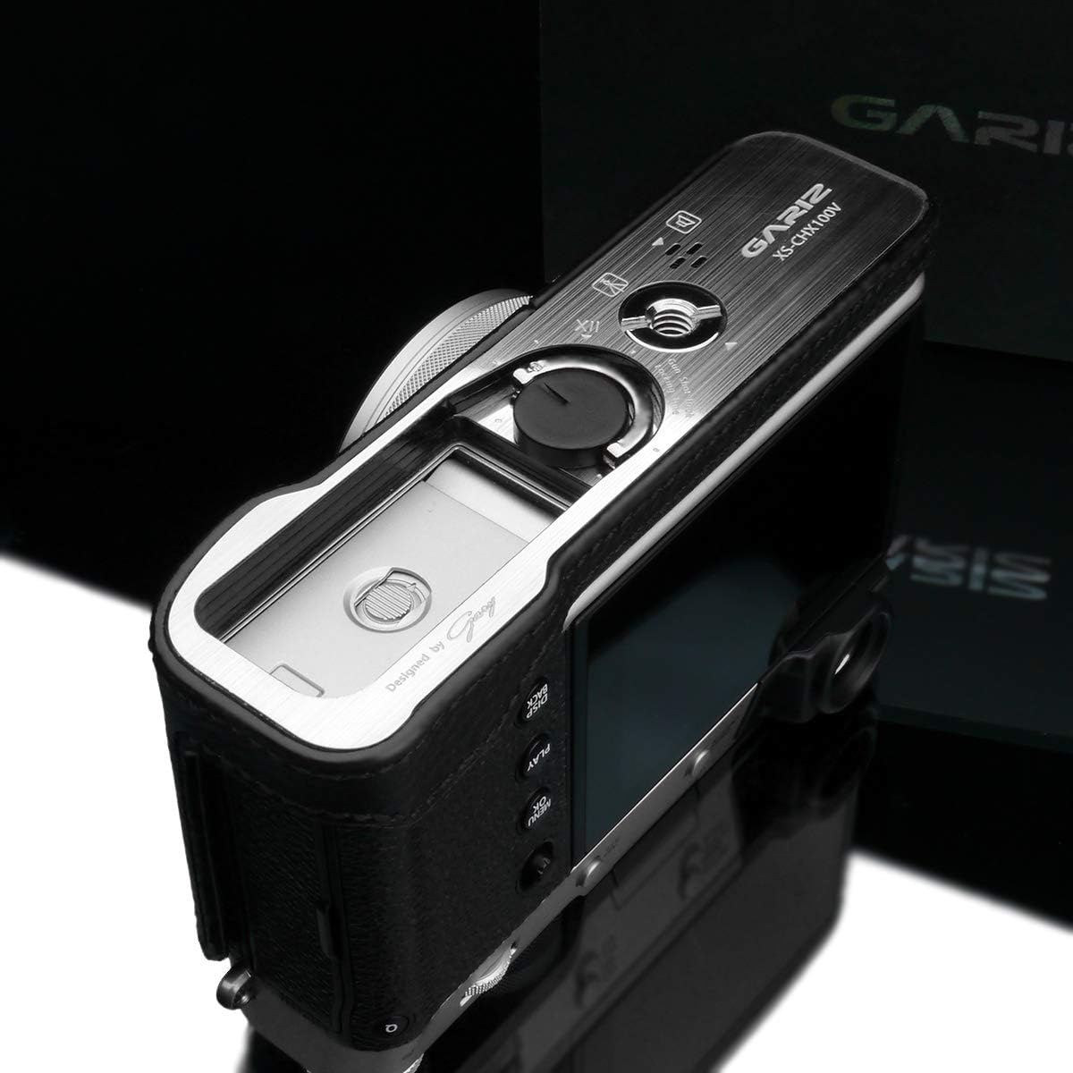 Amazon.com : Gariz HG-X100VBK Genuine Leather Half Case for Fuji
