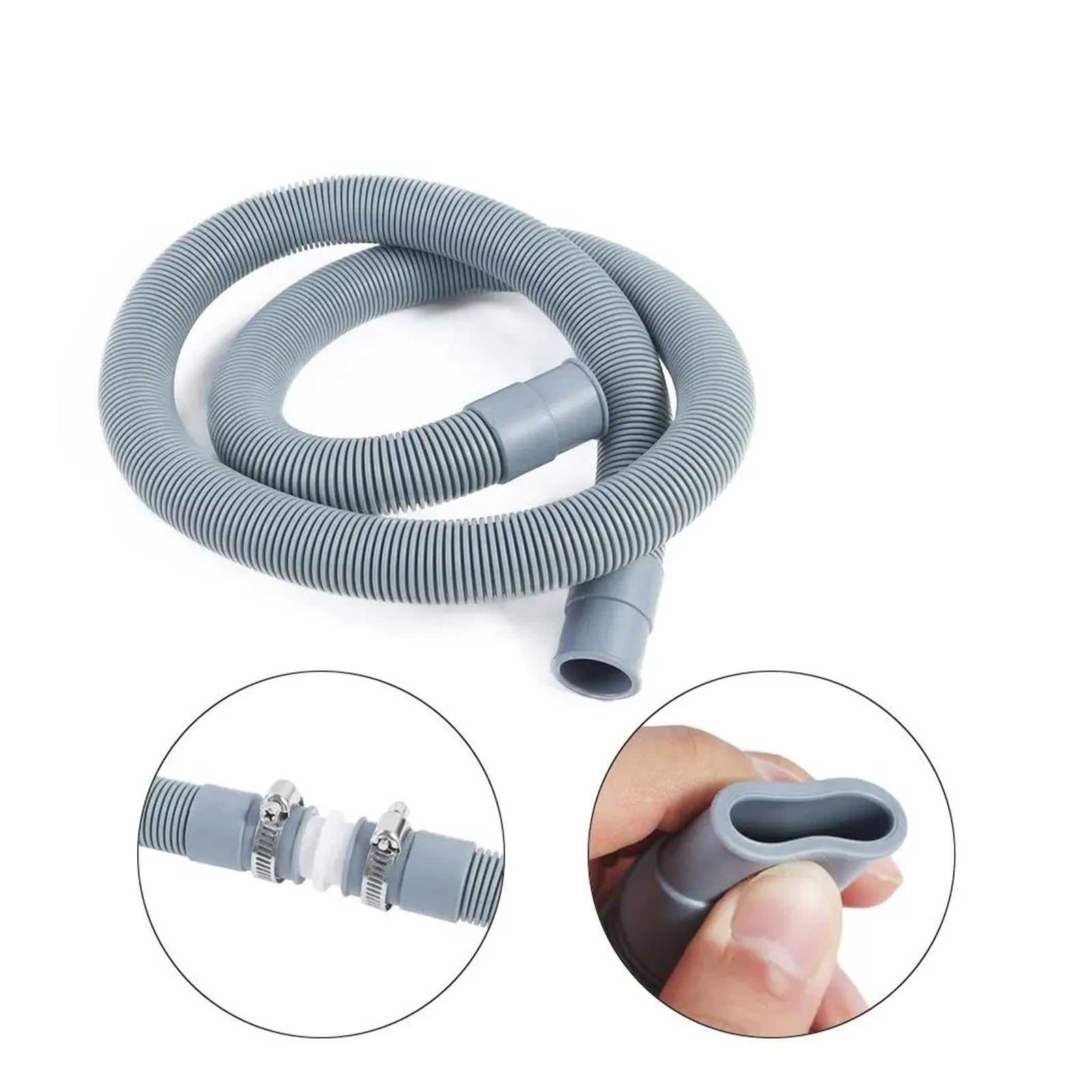 Kit De Tubo De Extensión De Manguera De Residuos De Drenaje Universal For Lavadora(2m)