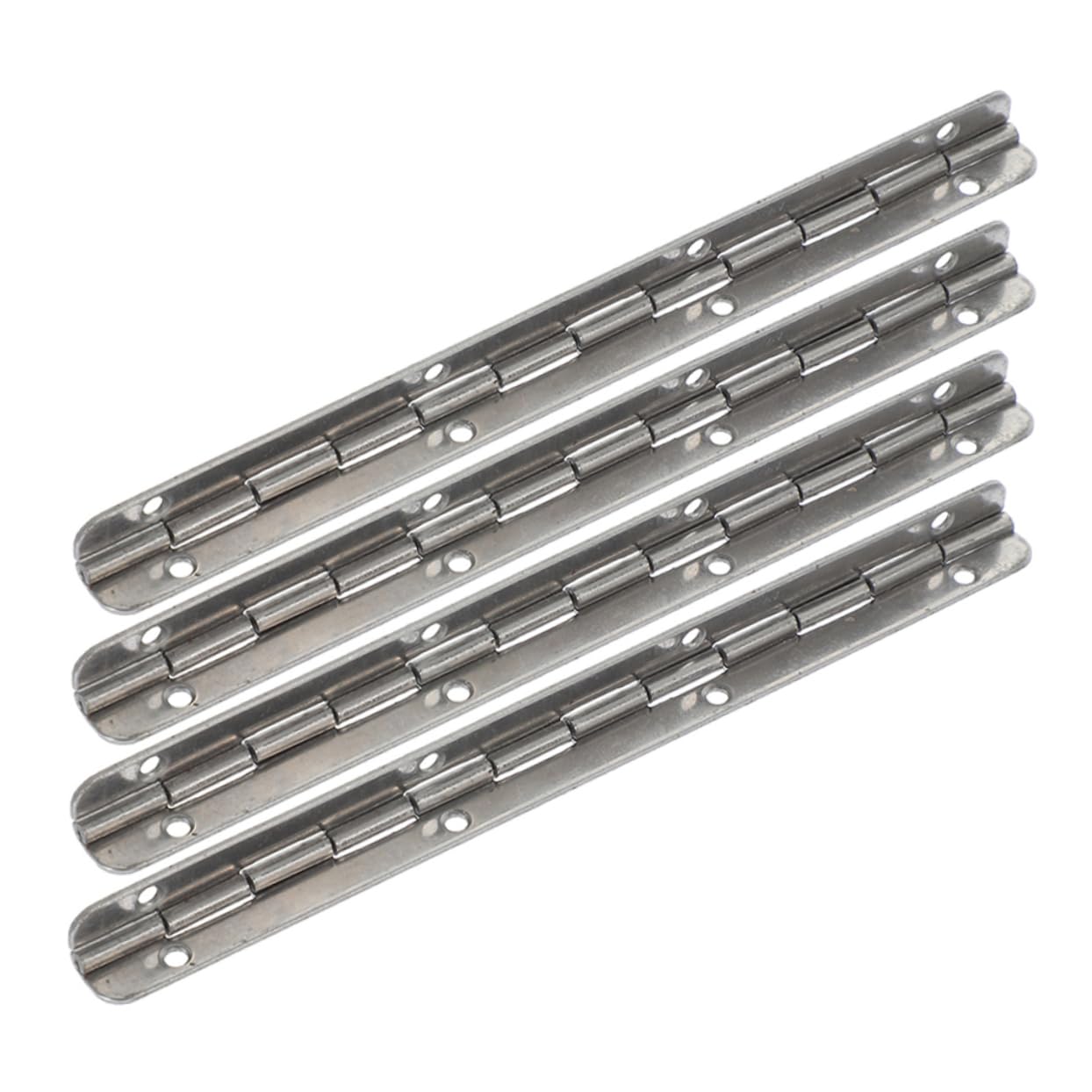 KICHOUSE 4pcs Wooden Box Piano Hinge Pianohings Offset Hinge Small Hinges for Crafts Butt Hinges Brass Small Hinges Replacement Cabinet Hinges Aluminum Hinge Boat Hinges Iron Silver