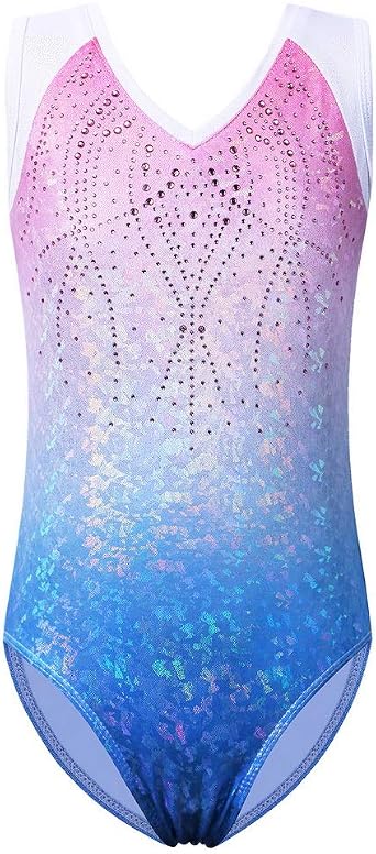 Girls' Sleeveless Gymnastics Leotard