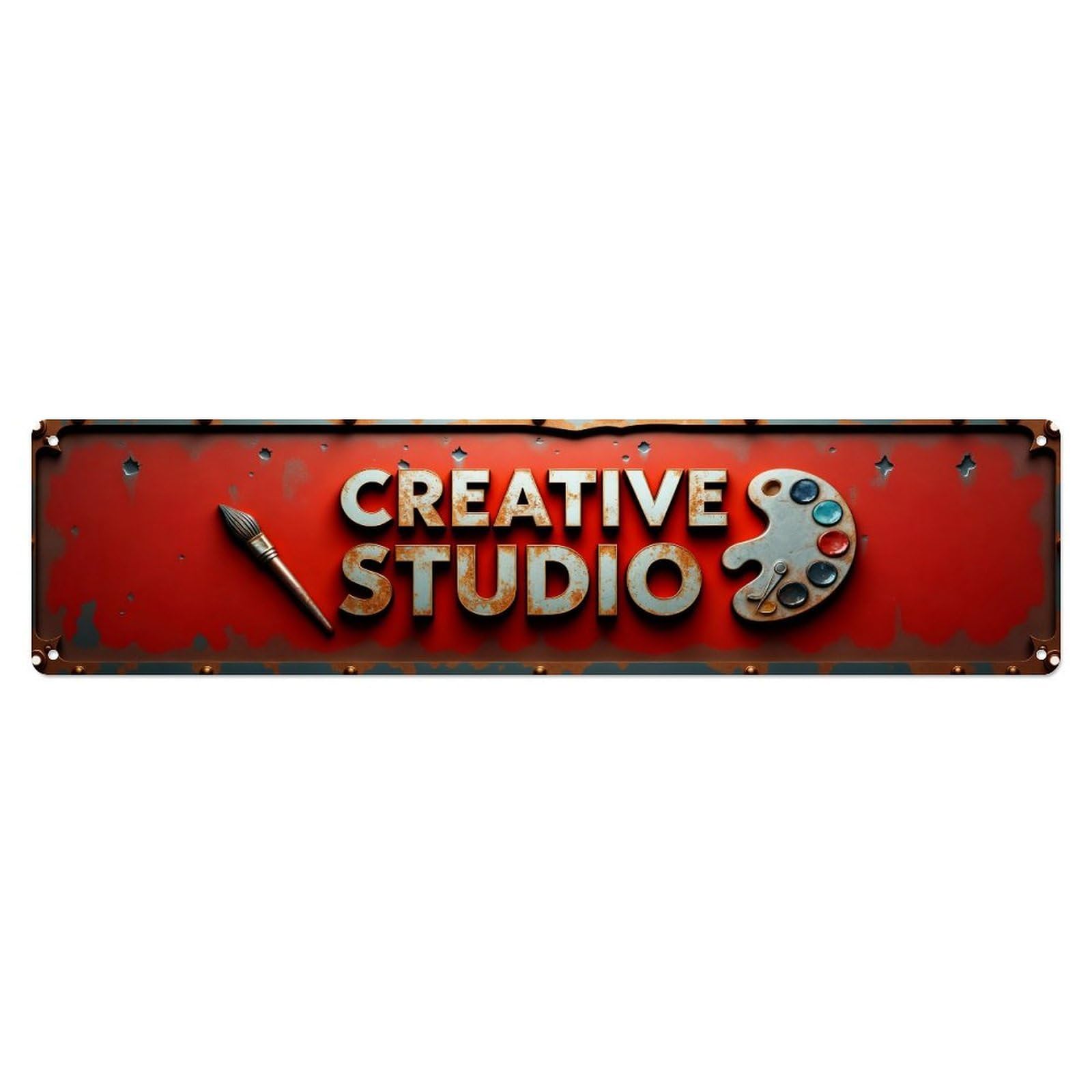 Creative Studio Art Palette Design Metal Tin Sign Plaque
