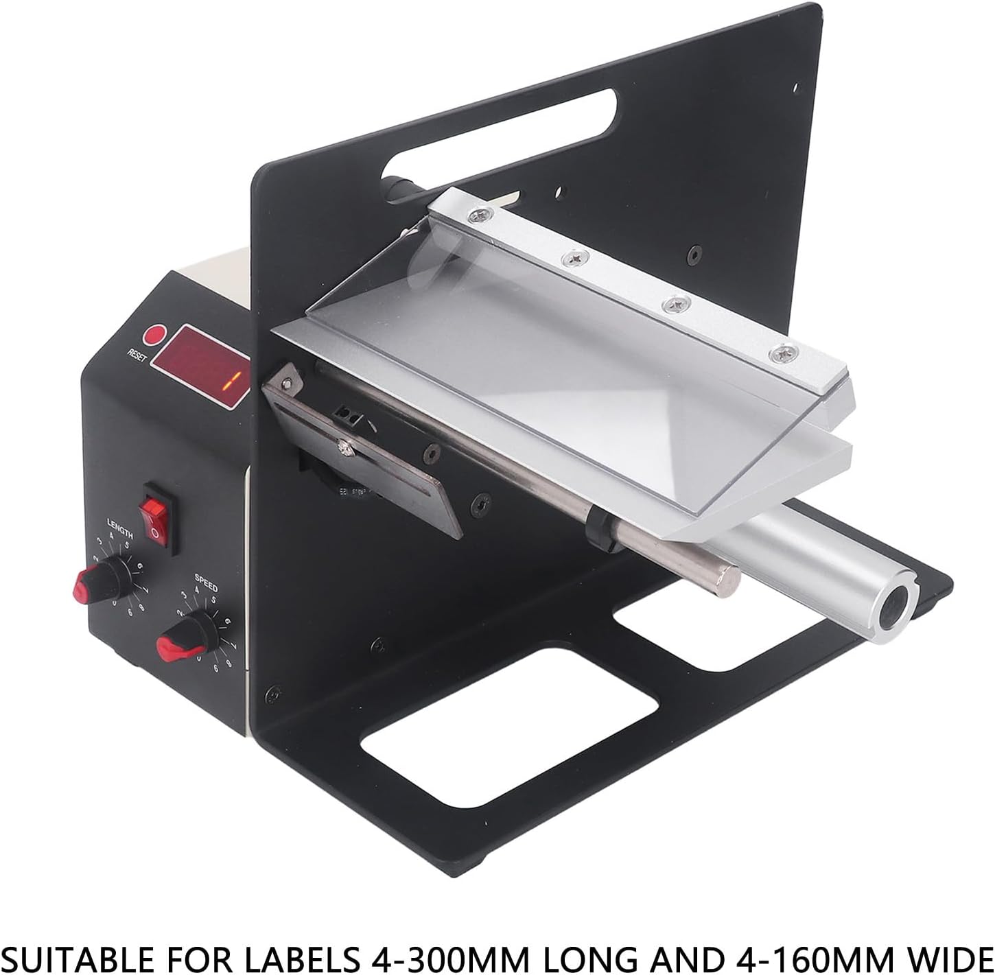 Marhynchus Automatic Label Dispenser, Digital Display Quick Separation Label Stripper Machine with Electronic Control (US Plug 110VAC 60Hz)