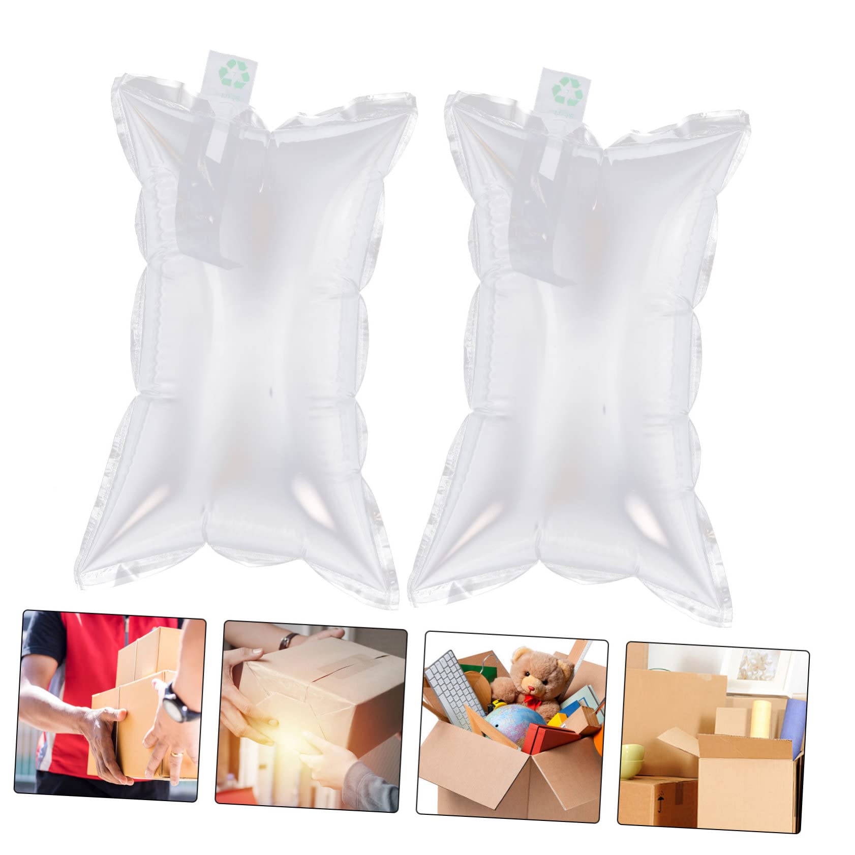 SHINEOFI 100 Stück Luftpolsterfolienbeutel aus Co Extrusionsfilm zum Schutz Zerbrechlicher Waren Leicht für Verpackung und Versand von Weinflaschen und Rucksäcken