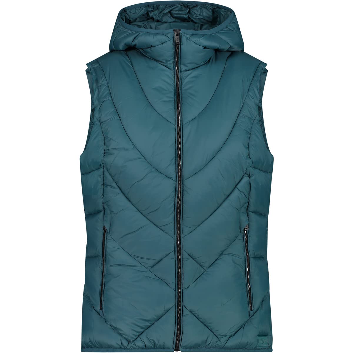 CMP - Woman Vest Fix Hood, Woman, Lichen, 44