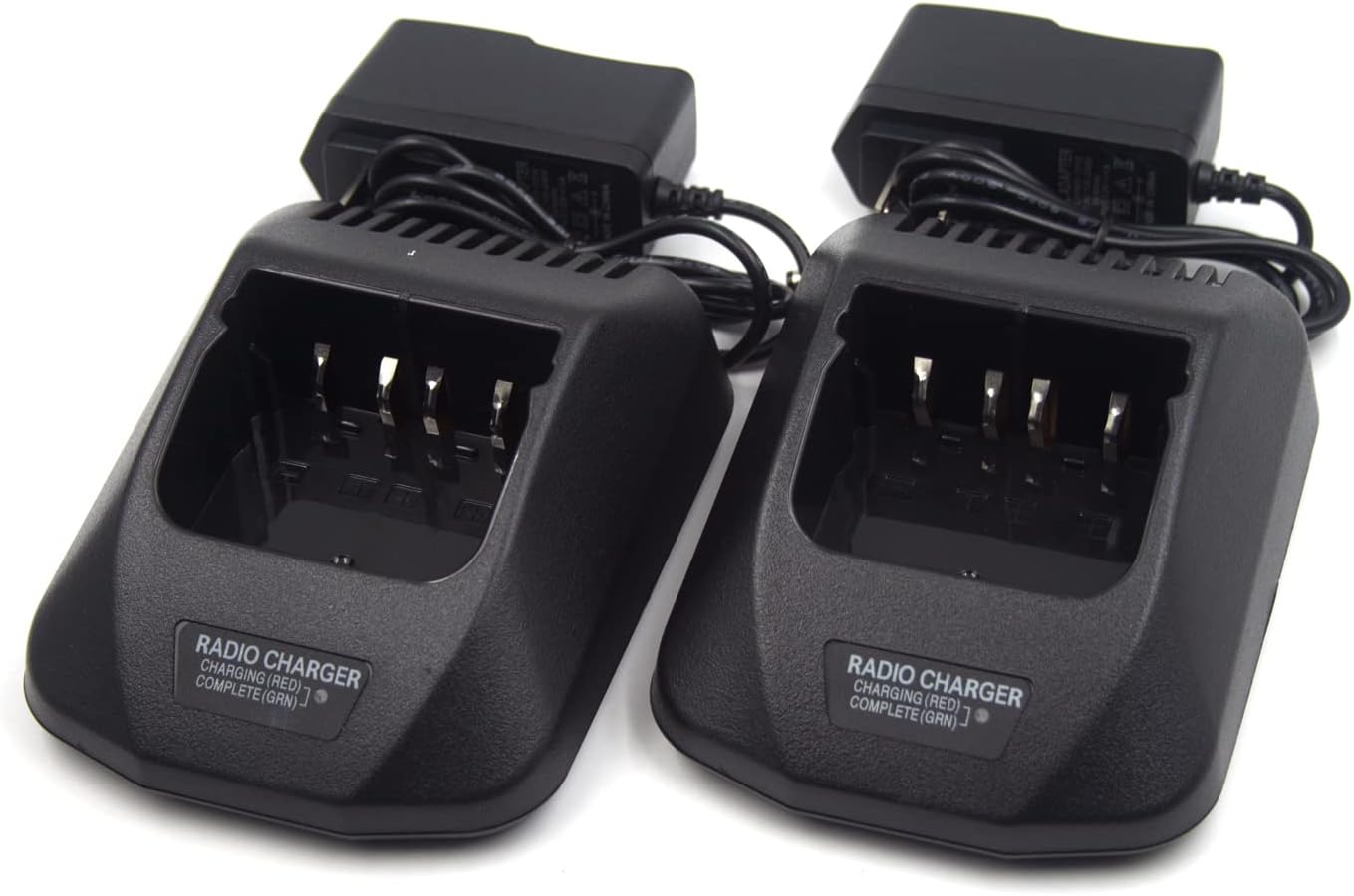 (2-Pack) KSC-24 Rapid Charger Compatible with Kenwood Two Way Radio TK2100 TK-2101 TK-2107 TK3100 TK272 TK372 TK280 TK380 TK290 TK390 KNB14 KNB15 KNB16 KNB17A KNB17B KNB20N KNB21N KNB22N Battery