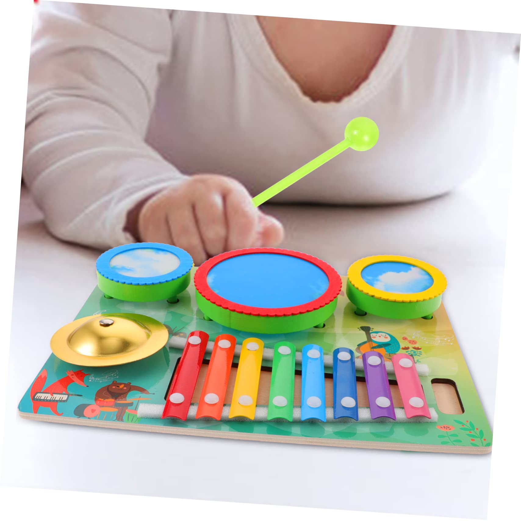 FOYTOKI Enlightenment Xylophone Educational for Notes Percussion Instrument Cognitive Development Music Wooden Design for Preschoolers
