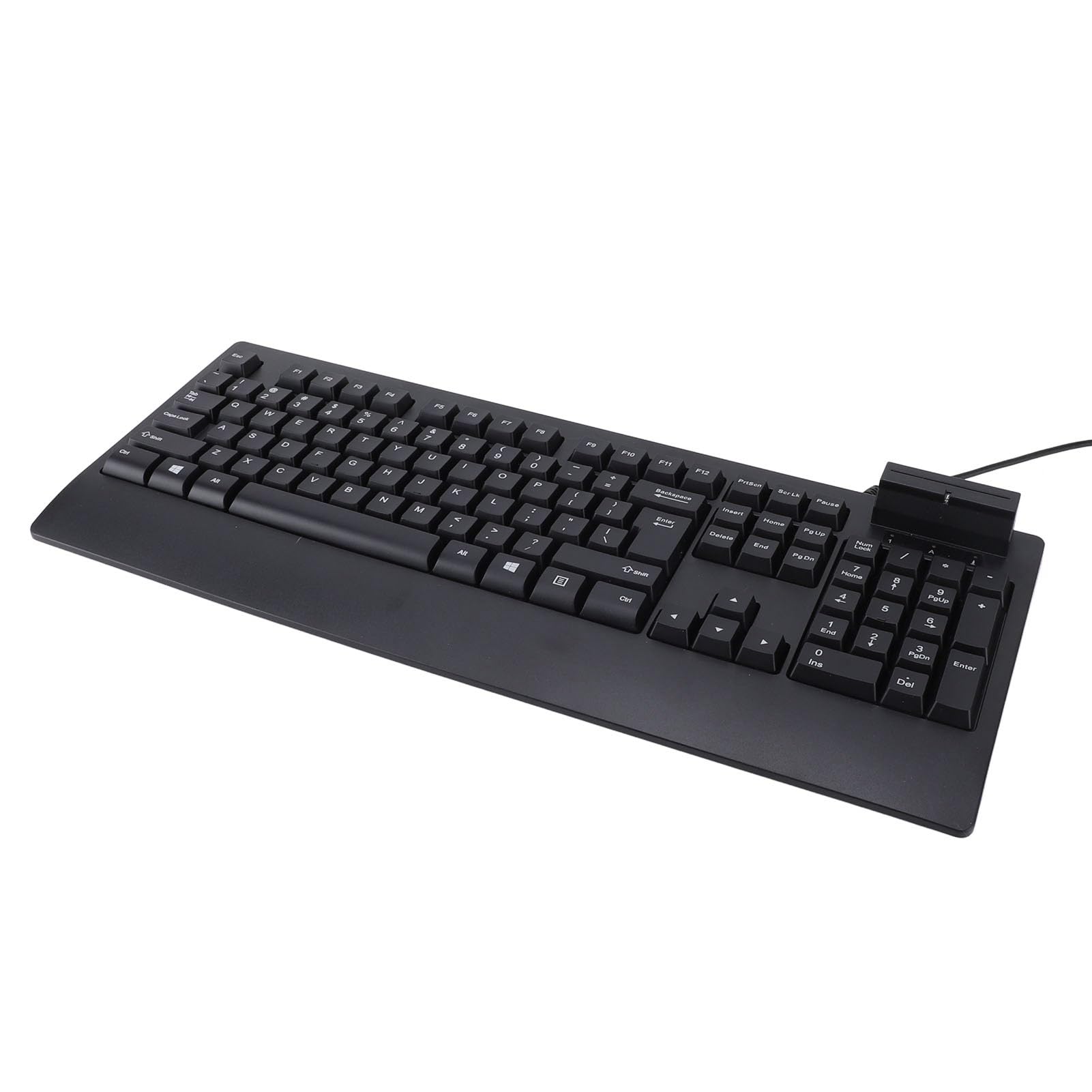Amazon | 104キーキーボード、ポータブルスリムブラックUSB有線 