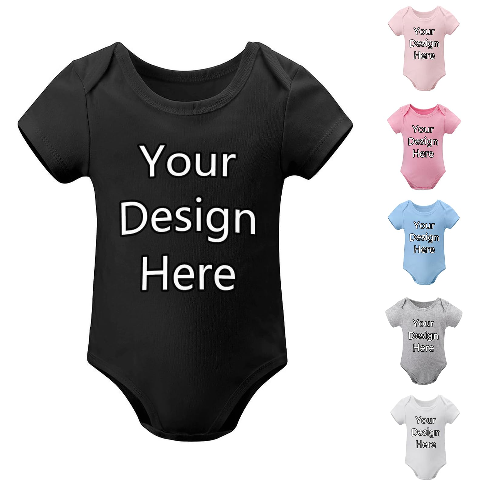 Personalised Baby Bodysuit Custom Baby Onesie for Boy Girl, Design Your Baby Vest Soft Cotton Infant Bodysuit, Personalised Baby Romper Clothes Newborn Gifts