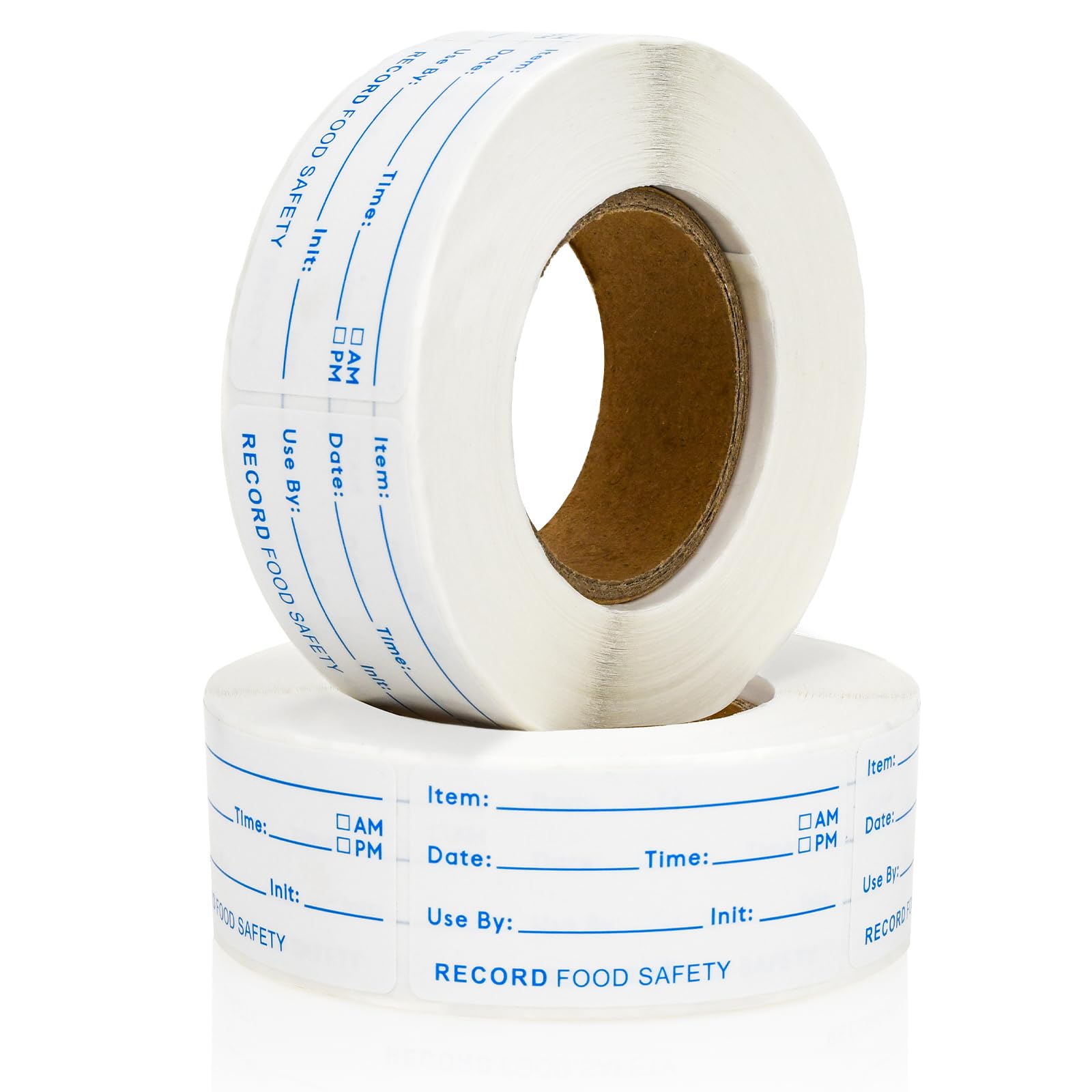 Ancable Removable Food Labels 1000Pcs, Blue Date Labels for Food Storage, Canning, and Meal Containers