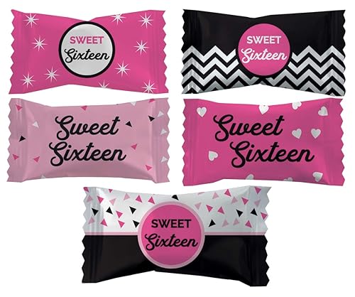 Miniatura 3 de Sweet Sixteen Buttermints, caramelos de menta de cumpleaños 16, mentas después de la cena, caramelo de mantequilla y menta, sin grasa, envueltos