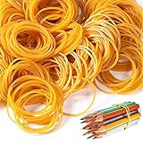 BREITE ANWENDUNG - Diese robusten elastischen Gummibänder sind ein praktisches und nützliches Werkzeug für den Alltag. Kann in Schul-, Haushalts- und Bürobedarf verwendet werden, um Ihre Artikel organisiert zu halten; Auch ideal für Batik- und DIY-Projekte.