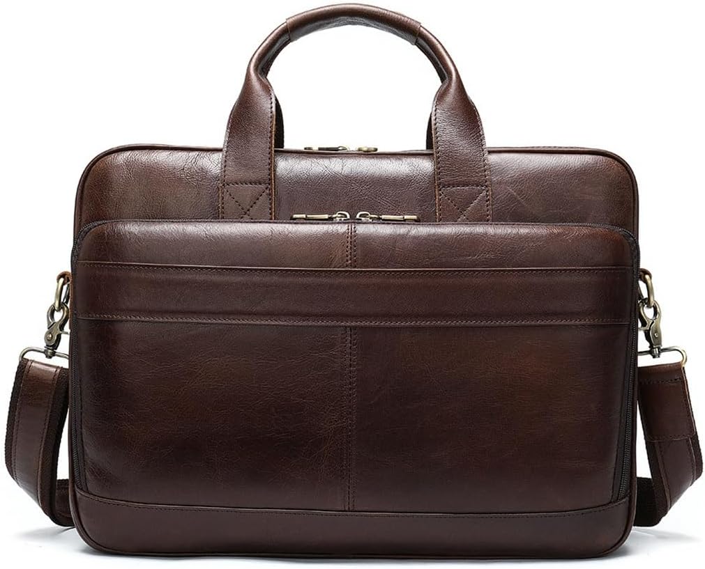 Vintage Men's Bag Business Handbag Multifunctional Computer Crossbody Male