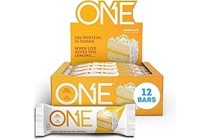 ONE Protein Bars, Lemon Cake: 20g Protein, 1g Sugar