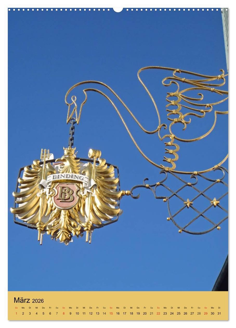 Meisterliche Schmiedekunst (Wandkalender 2026 DIN A2 hoch), CALVENDO Monatskalender: Zunftschilder oder Ausleger sind schmückende Kunstwerke mit ... meist an Fachwerkhäusern. (CALVENDO Orte)