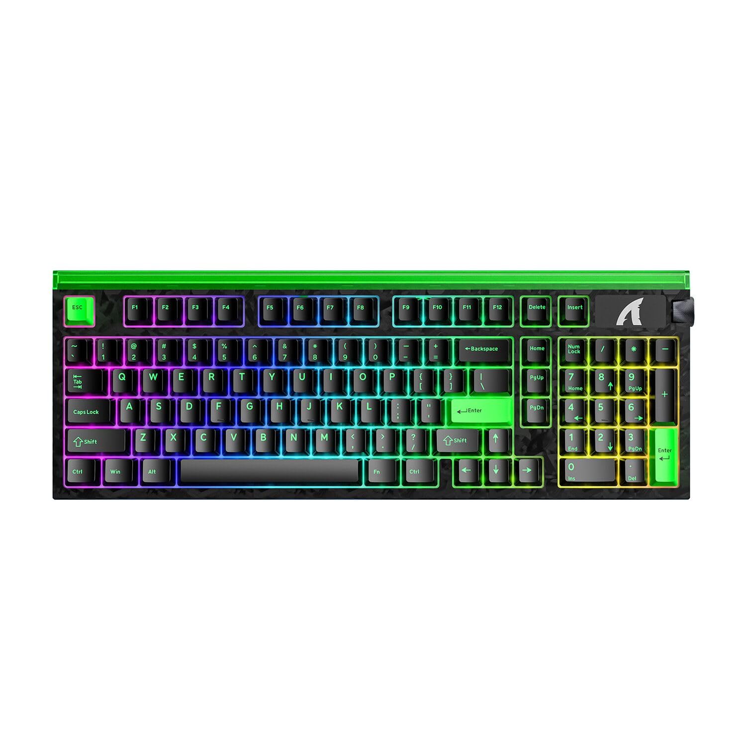 MAMBASNAKE x ATTACK SHARK R98 HE Okablowana Magnetyczna Klawiatura, Czarny