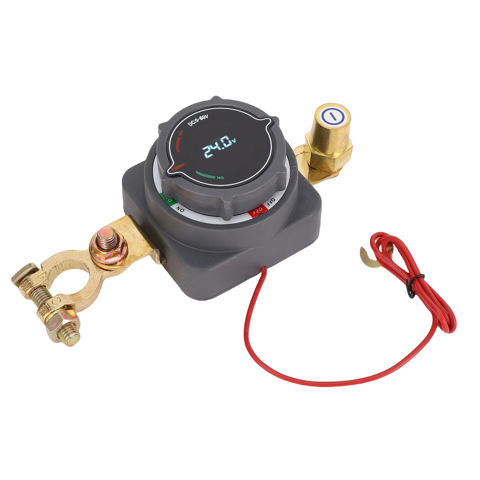 Interruttore Torvex, isolatore dell'interruttore di disconnessione della batteria con display digitale della tensione, interruzione dell'alimentazione per veicoli per auto, yacht
