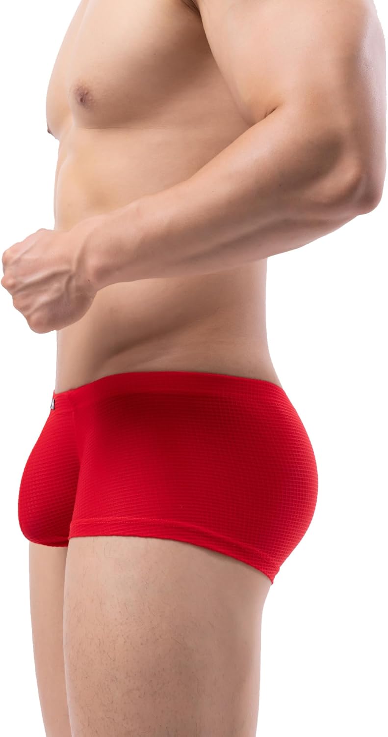 Mens Active Underwear Sport Soft Performance Boxer Briefs Bulge Pouch Trunks - Image 5