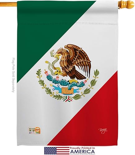 Miniatura 2 de Nacionalidad México Garden House Banderas Set Regional Nación Internacional Mundo País Particular Área Pequeña Decorativa Regalo Patio Banner Hecho
