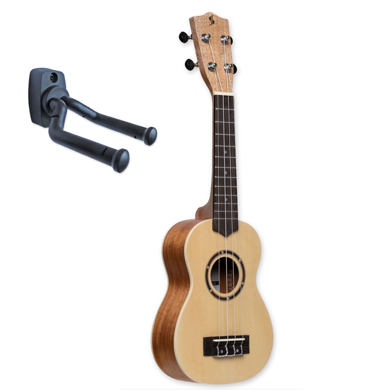Stagg US-30 ukulele sopranowe z torbą i keepdrum uchwyt ścienny