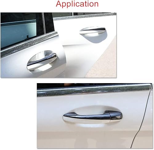 Miniatura 3 de KIMISS Cubierta de la manija de puerta de fibra de carbono del coche para Benz Clase C W205 GLC X253 2015-2018