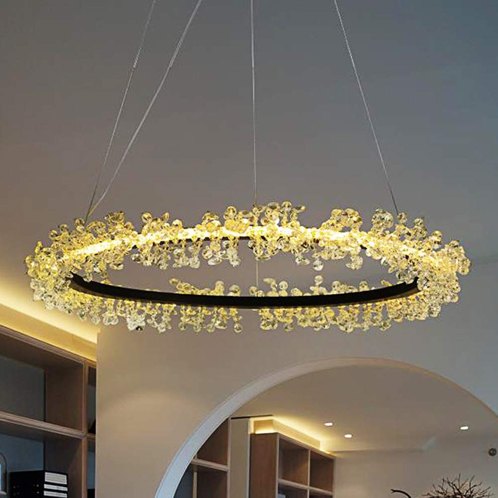 Lustre en cristal LED créatif pour illuminer la salle à manger et le bureau