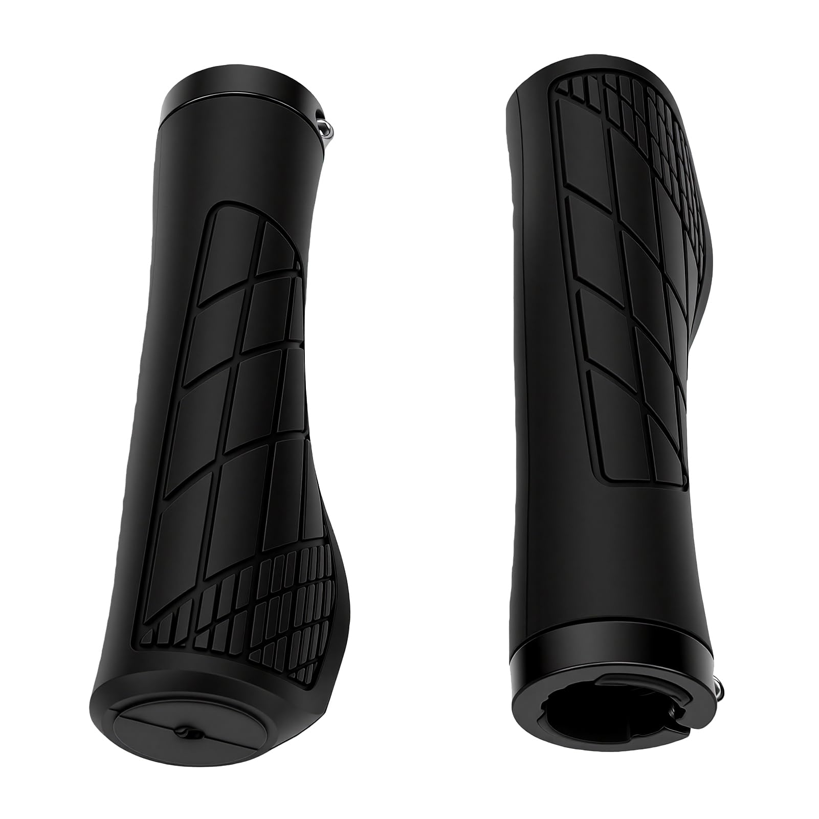 Wakects Impugnature Ergonomiche per Manubrio da Bicicletta, Impugnature per Mountain Bike in Gomma Morbida, Design Antiscivolo e Ammortizzante, Facile Installazione Elastica per il Pendolarismo su