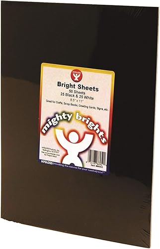 Hygloss Products People Paper-8.5"x11" Peso de texto, 200 hojas, negro