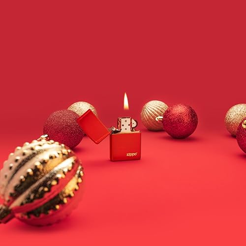Miniatura 9 de Rojo metálico mate con Zippo