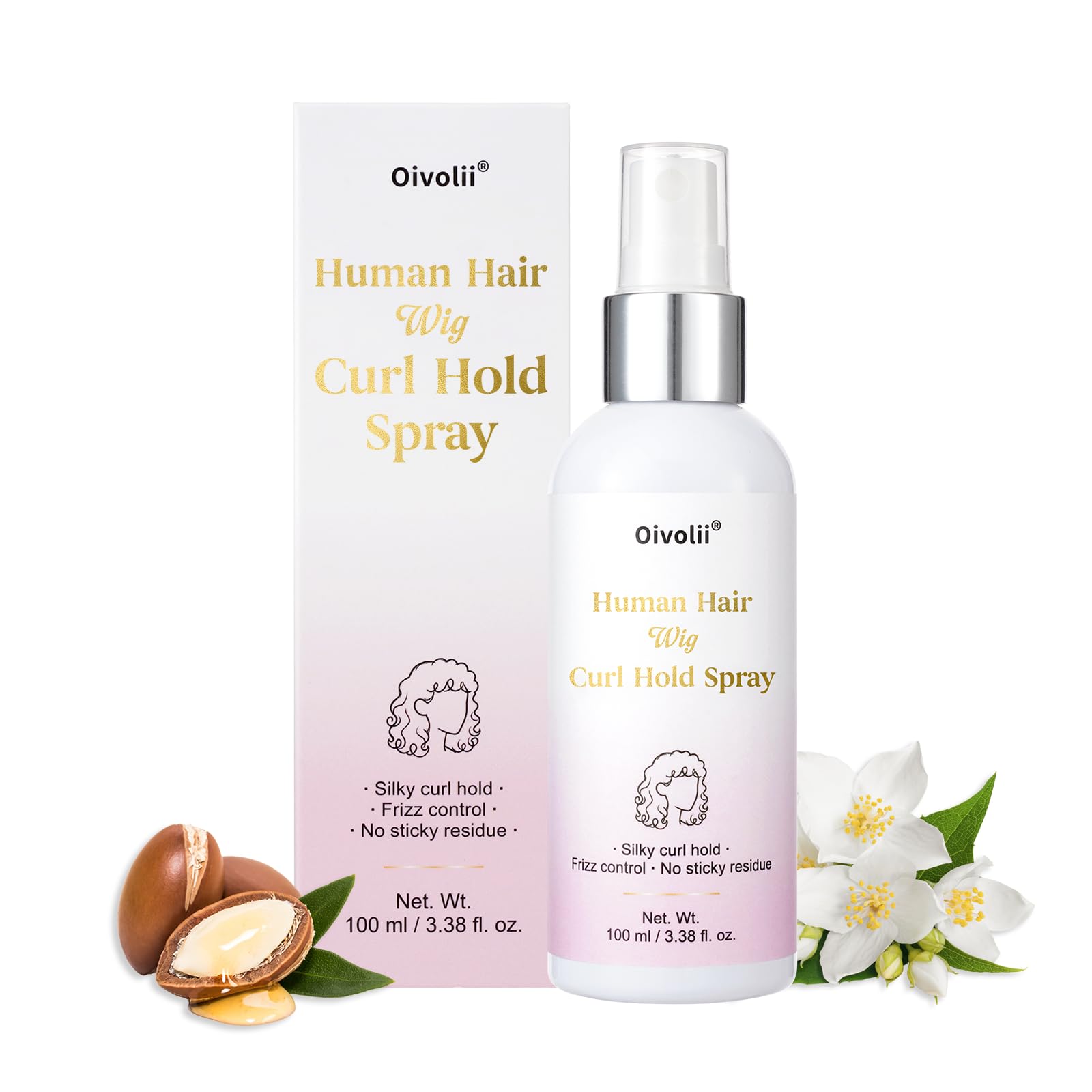 Curl Refresher Spray for Human Hair Wigs, Curly & Wavy Lace Front