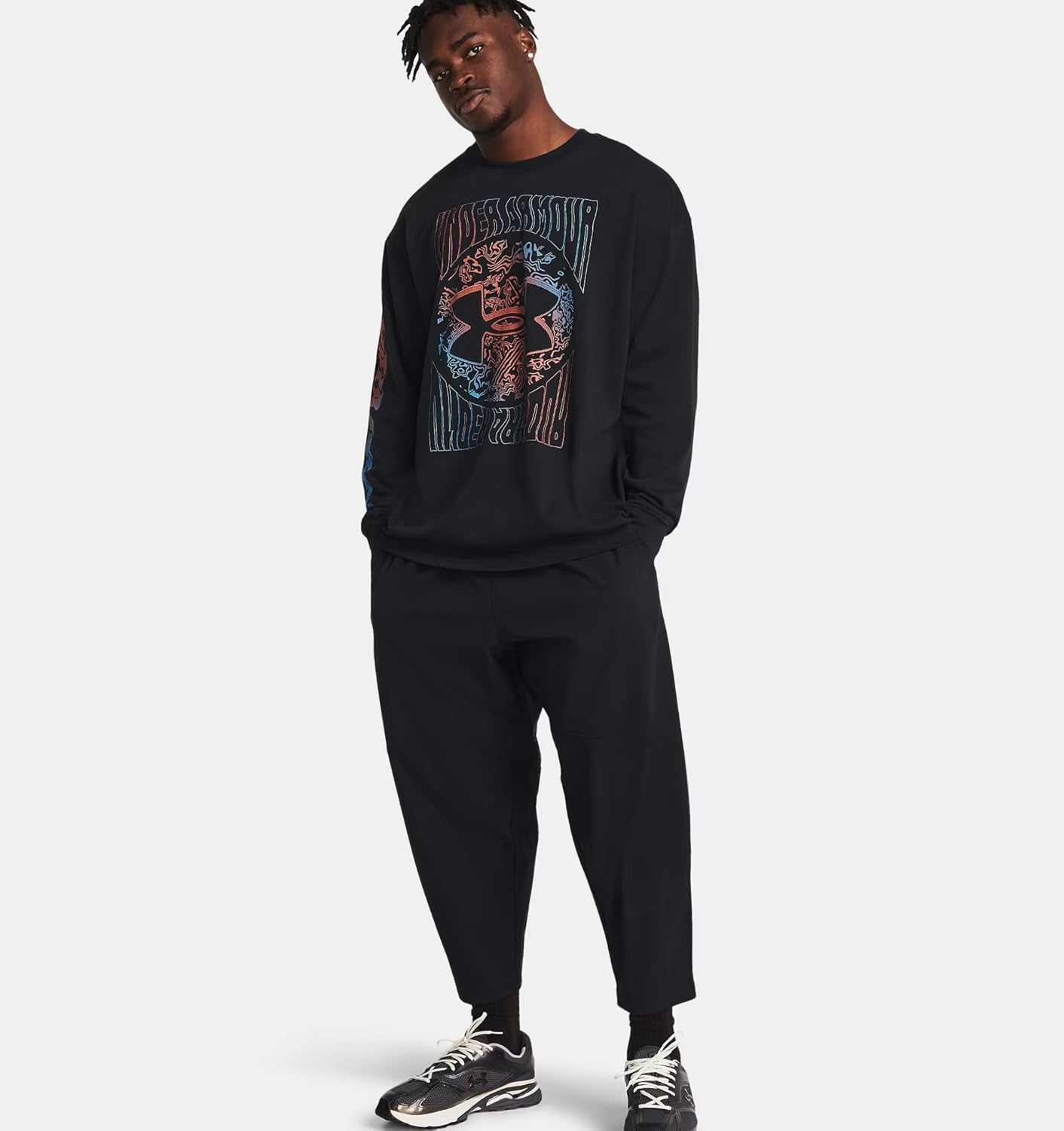 Under Armour UA Unstoppable Vent Men's Crop Loose Fit Pants, Black, XL