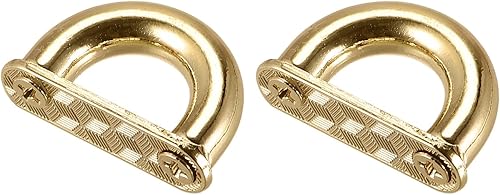 Miniatura 1 de uxcell Hebilla de puente de arco, hebilla de conector de anillo en D de metal, grillete para bolsas, correa de bolso, manualidades